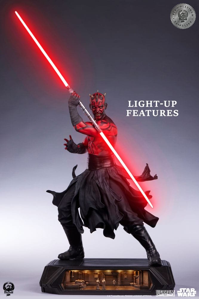 EPIC SERIES DARTH MAUL PLATINUM EXCLUSIVE - STAR WARS - 1/3 - 86 CM - PREMIUM COLLECTIBLES STUDIO - Imagen 14