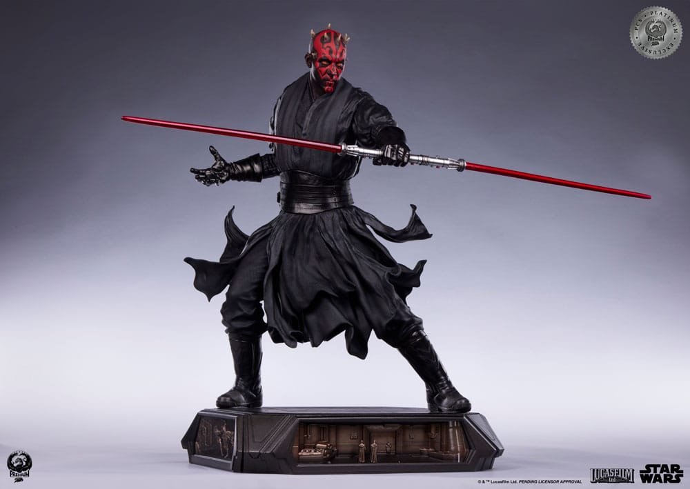 EPIC SERIES DARTH MAUL PLATINUM EXCLUSIVE - STAR WARS - 1/3 - 86 CM - PREMIUM COLLECTIBLES STUDIO - Imagen 16