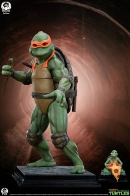 MICHELANGELO DELUXE EDITION – TORTUGAS NINJA – ESTATUA 1/2 – 84 CM – PREMIUM COLLECTIBLES STUDIO