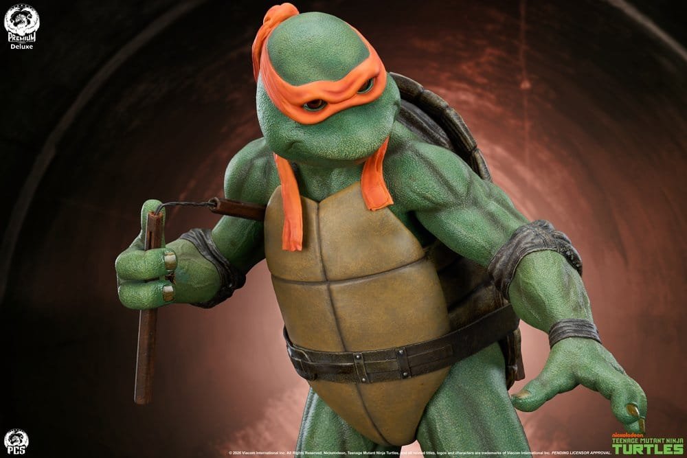 MICHELANGELO DELUXE EDITION - TORTUGAS NINJA - ESTATUA 1/2 - 84 CM - PREMIUM COLLECTIBLES STUDIO - Imagen 7