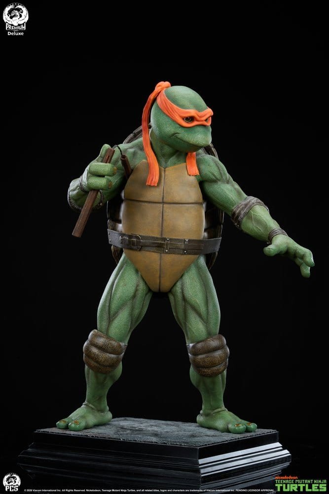 MICHELANGELO DELUXE EDITION - TORTUGAS NINJA - ESTATUA 1/2 - 84 CM - PREMIUM COLLECTIBLES STUDIO - Imagen 5