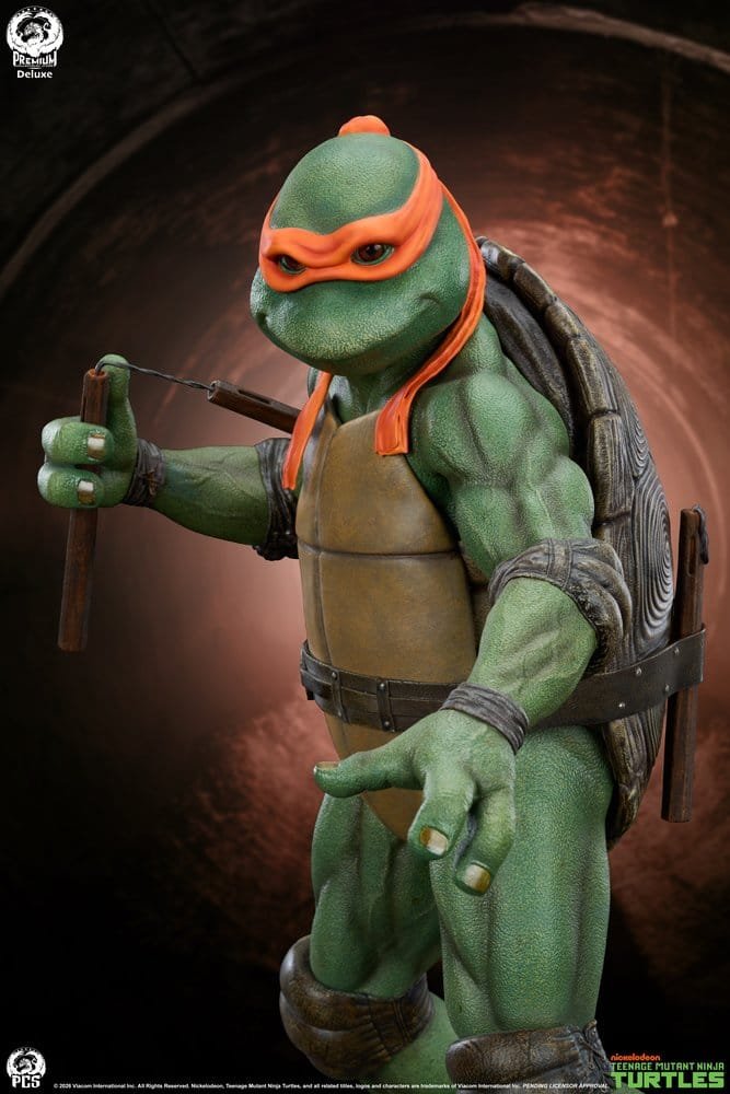 MICHELANGELO DELUXE EDITION - TORTUGAS NINJA - ESTATUA 1/2 - 84 CM - PREMIUM COLLECTIBLES STUDIO - Imagen 13