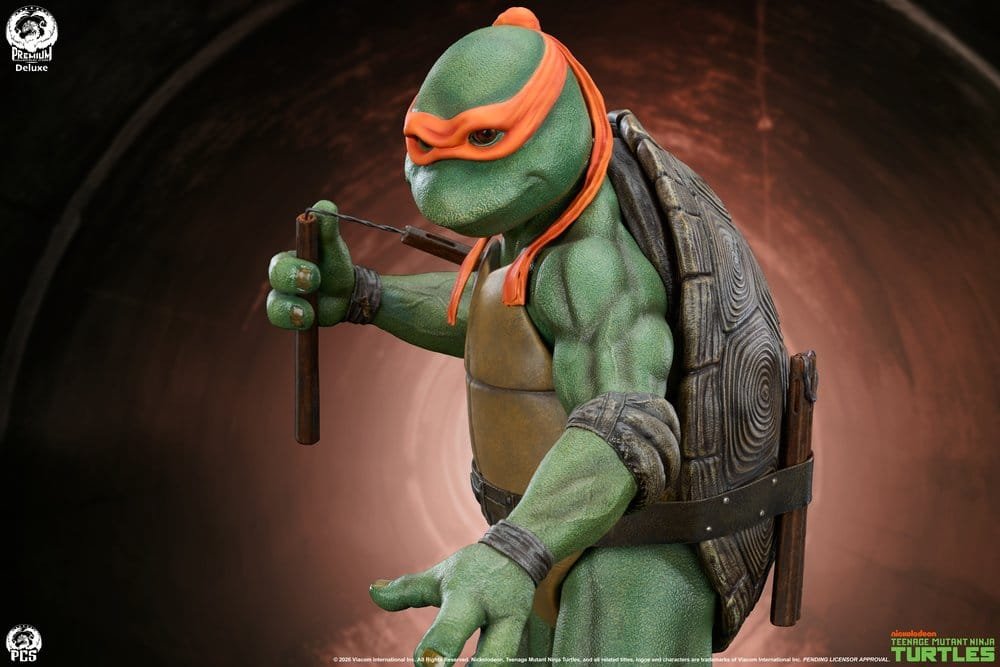 MICHELANGELO DELUXE EDITION - TORTUGAS NINJA - ESTATUA 1/2 - 84 CM - PREMIUM COLLECTIBLES STUDIO - Imagen 20