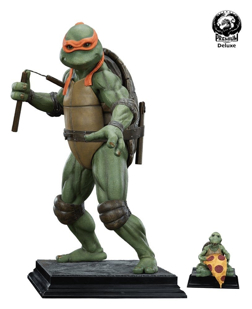 MICHELANGELO DELUXE EDITION - TORTUGAS NINJA - ESTATUA 1/2 - 84 CM - PREMIUM COLLECTIBLES STUDIO - Imagen 22