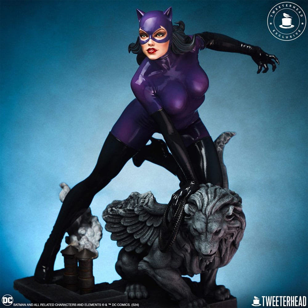 CATWOMAN (PURPLE EDITION) - DC COMICS - ESTATUA 1/6 - 35 CM - TWEETERHEAD - Imagen 5