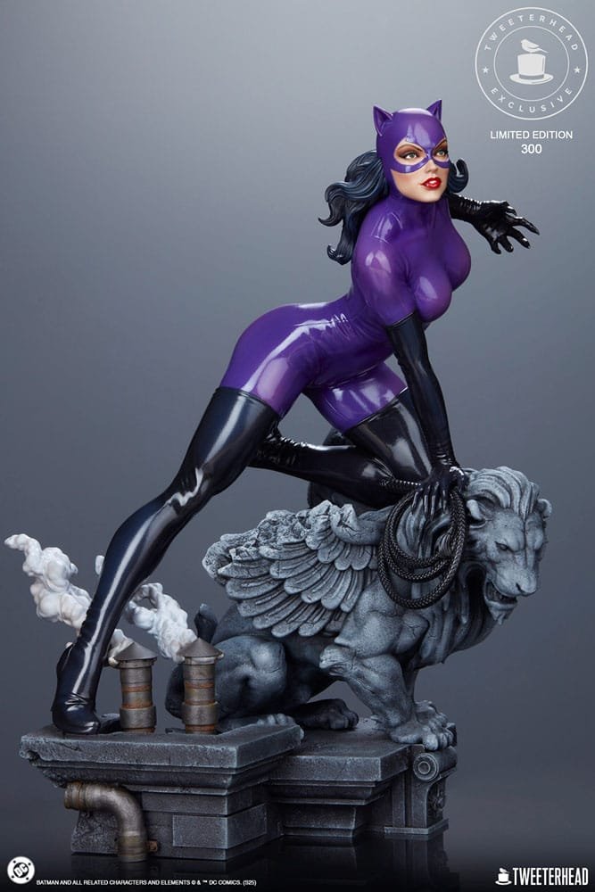 CATWOMAN (PURPLE EDITION) - DC COMICS - ESTATUA 1/6 - 35 CM - TWEETERHEAD - Imagen 12