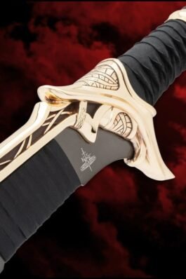 SWORDS OF THE ANCIENTS RÉPLICA SAVATHOS-MITHRODIN ESPADA DE GUERRA GOLD VERSION – KIT RAE – 111 CM – UNITED CUTLERY
