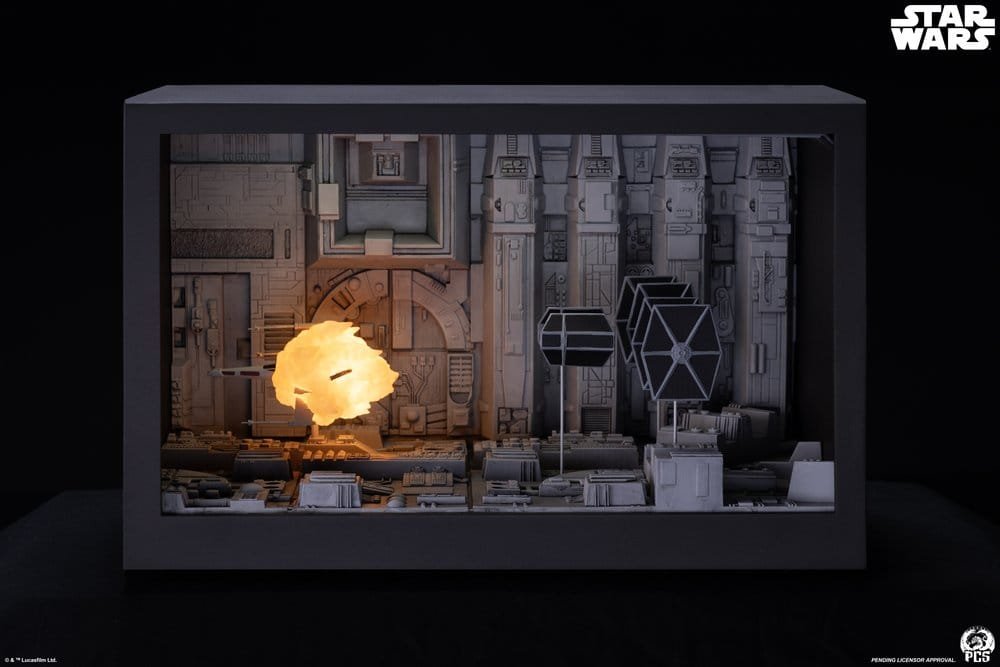 MOVIE MOMENTS MINI SCALE DIORAMA TRENCH RUN - STAR WARS - PREMIUM COLLECTIBLES STUDIO - Imagen 2