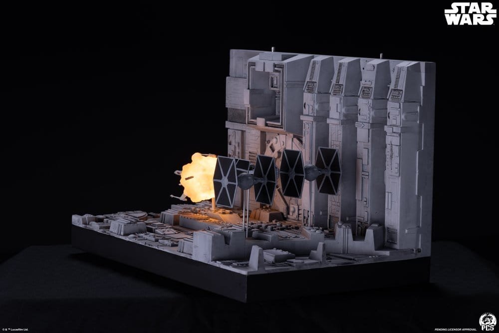 MOVIE MOMENTS MINI SCALE DIORAMA TRENCH RUN - STAR WARS - PREMIUM COLLECTIBLES STUDIO - Imagen 5
