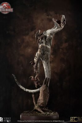 PARQUE JURÁSICO III MAQUETA FEMALE VELOCIRAPTOR WHITE QUEEN – JURASSIC PARK – 1/4 – ELITE CREATURE COLLECTIBLES