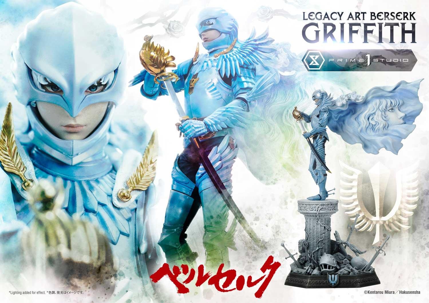 GRIFFITH BONUS VERSION - "KENTARO MIURA" - LEGACY ART - BERSERK - 56 CM - PRIME 1 STUDIO - Imagen 3