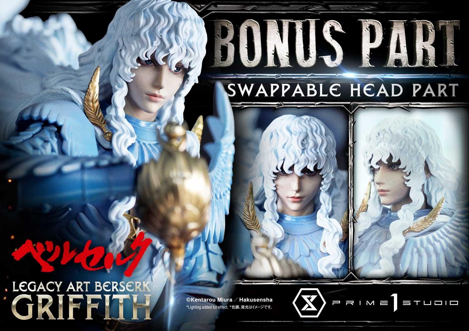 GRIFFITH BONUS VERSION - "KENTARO MIURA" - LEGACY ART - BERSERK - 56 CM - PRIME 1 STUDIO - Imagen 4