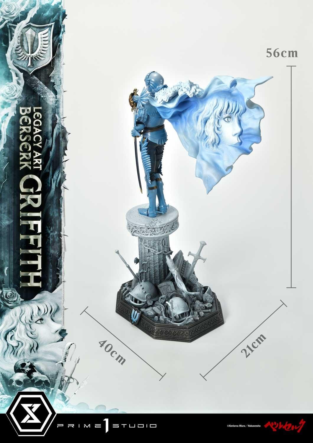 GRIFFITH BONUS VERSION - "KENTARO MIURA" - LEGACY ART - BERSERK - 56 CM - PRIME 1 STUDIO - Imagen 8