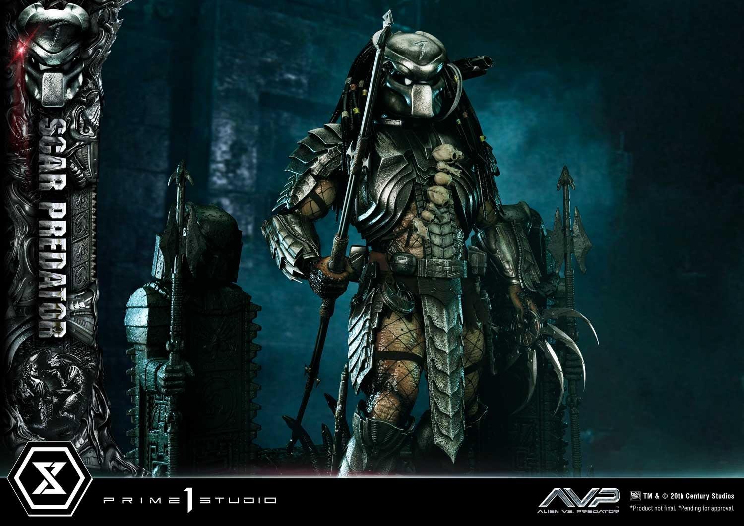 SCAR PREDATOR - ALIEN VS. PREDATOR (FILM) - MUSEUM MASTERLINE - 93 CM - PRIME 1 STUDIO - Imagen 10
