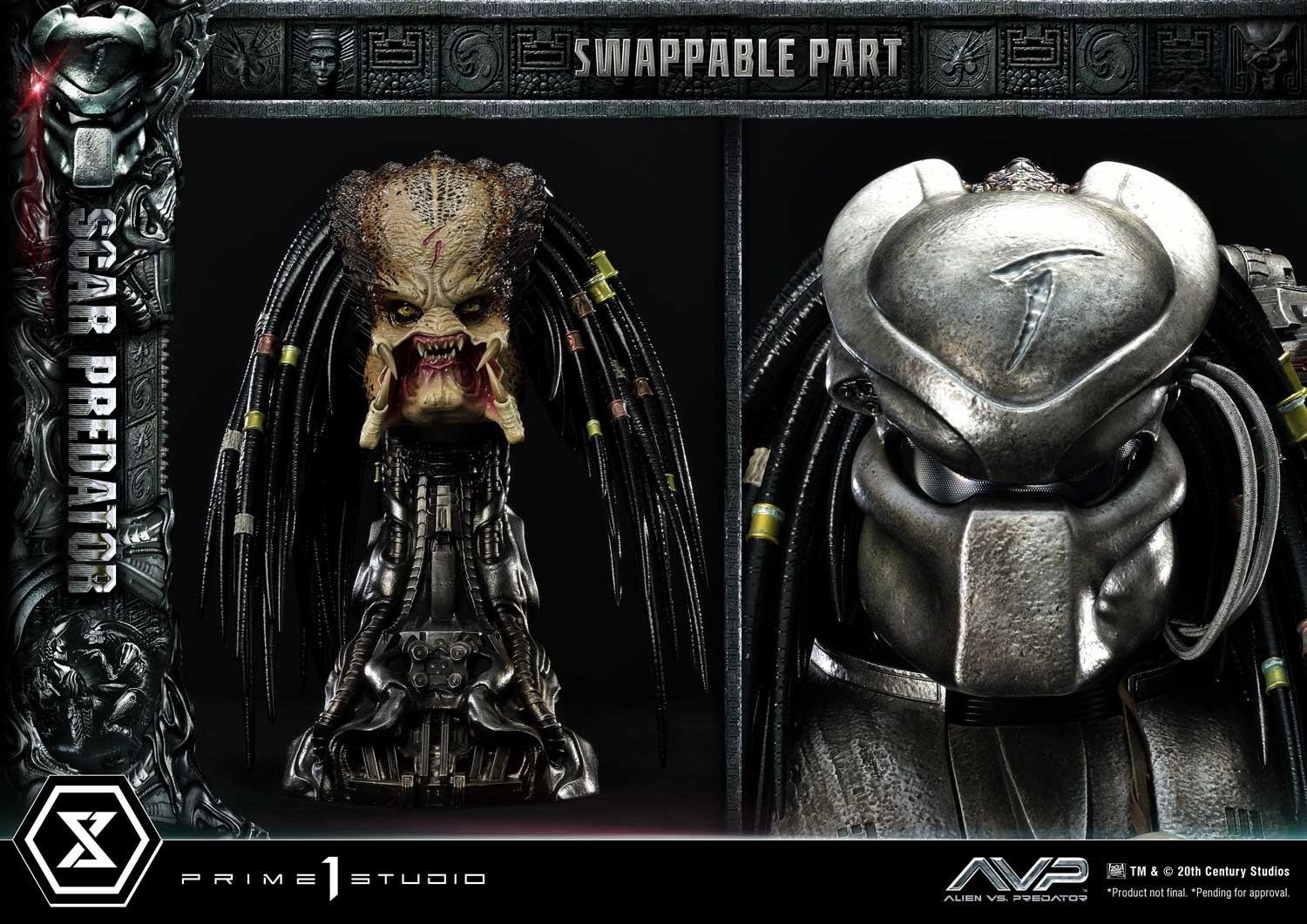 SCAR PREDATOR - ALIEN VS. PREDATOR (FILM) - MUSEUM MASTERLINE - 93 CM - PRIME 1 STUDIO - Imagen 3