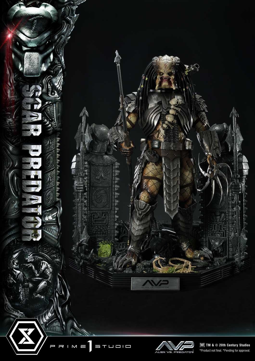 SCAR PREDATOR - ALIEN VS. PREDATOR (FILM) - MUSEUM MASTERLINE - 93 CM - PRIME 1 STUDIO - Imagen 4