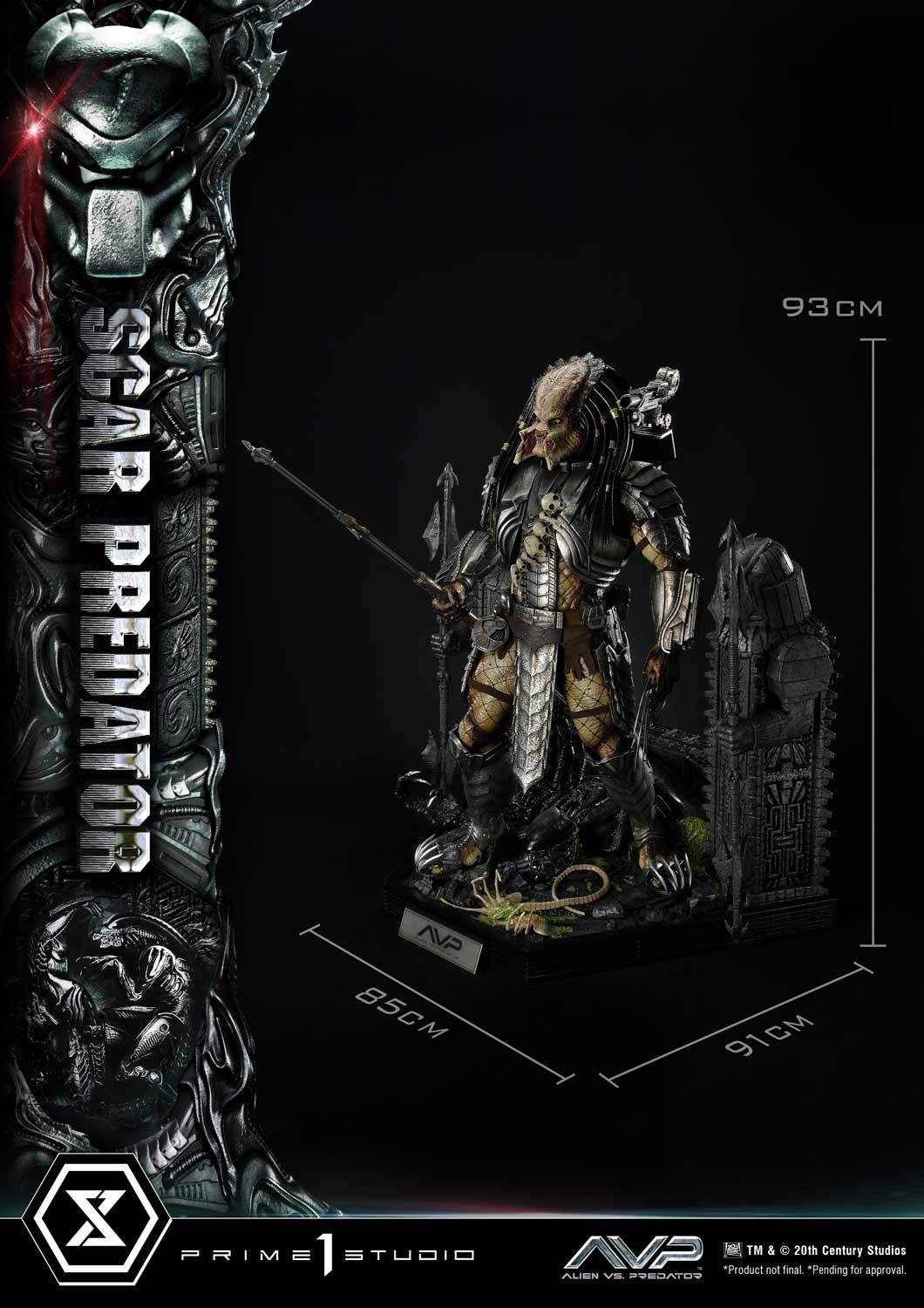 SCAR PREDATOR - ALIEN VS. PREDATOR (FILM) - MUSEUM MASTERLINE - 93 CM - PRIME 1 STUDIO - Imagen 5