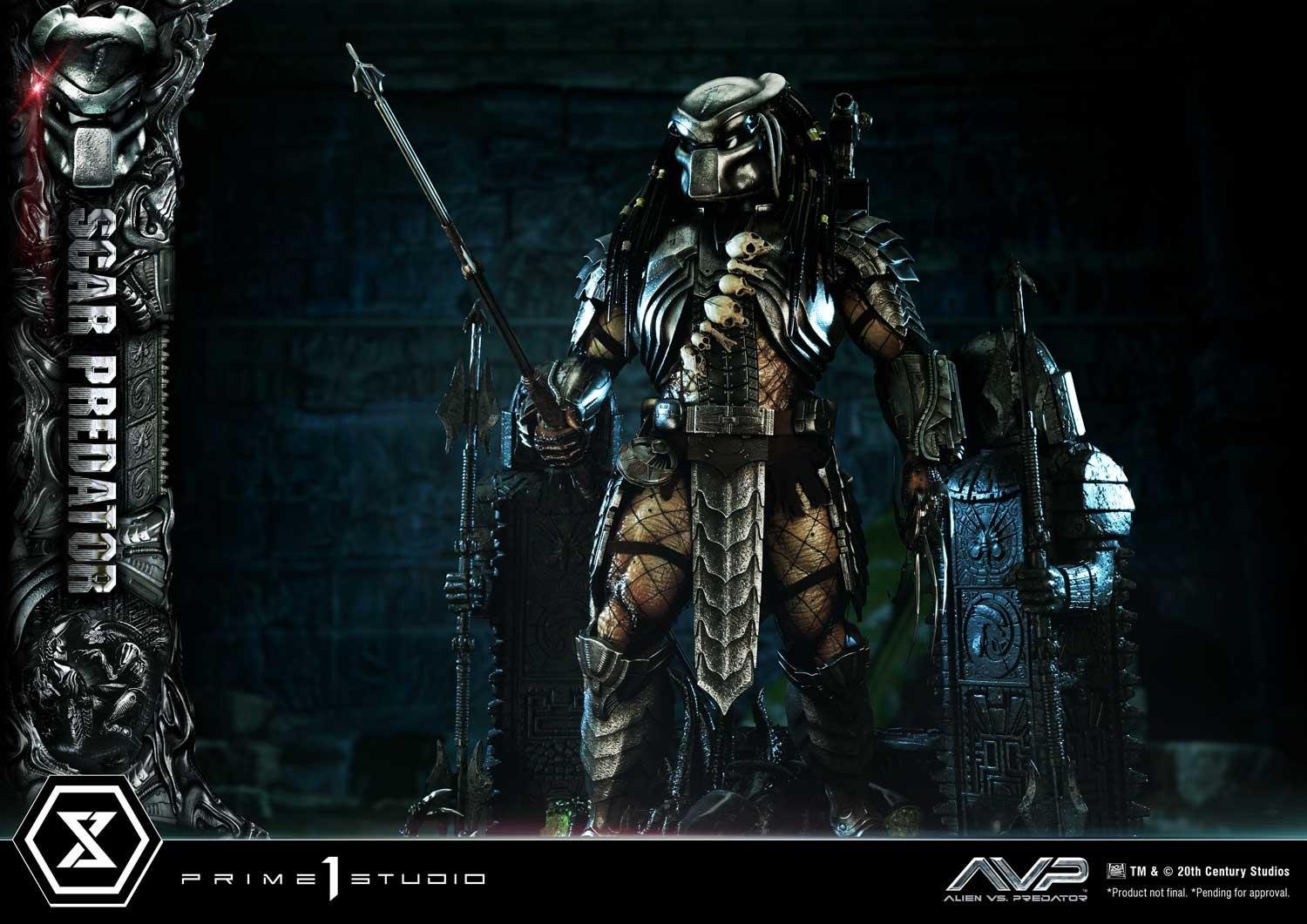 SCAR PREDATOR - ALIEN VS. PREDATOR (FILM) - MUSEUM MASTERLINE - 93 CM - PRIME 1 STUDIO - Imagen 6