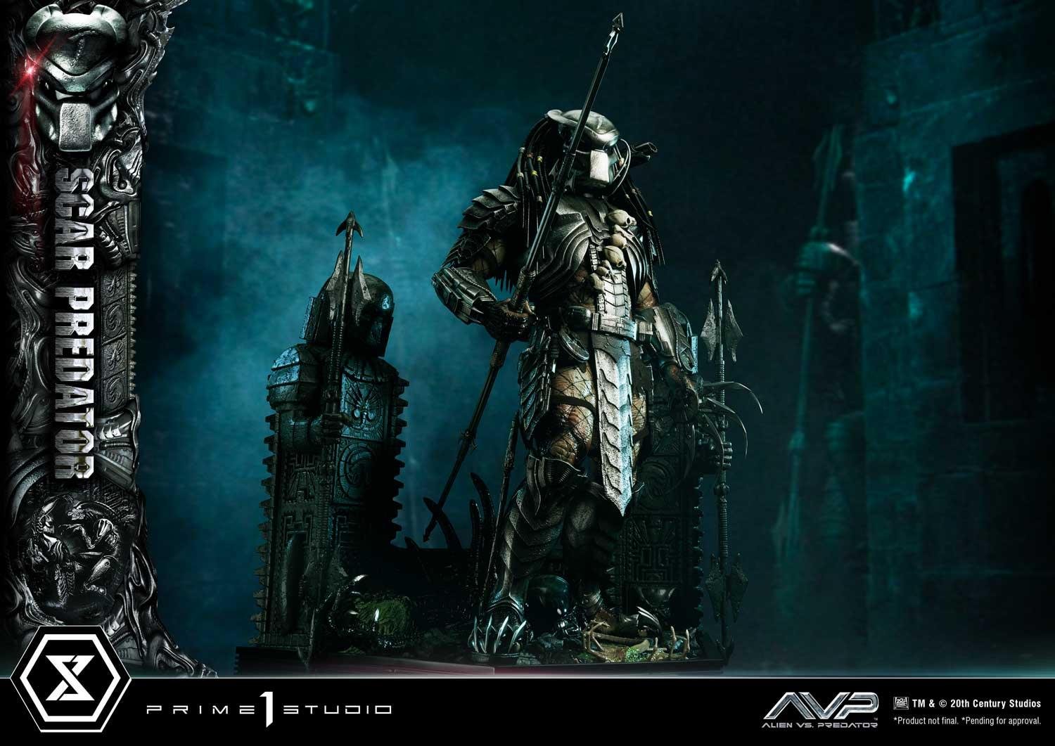 SCAR PREDATOR - ALIEN VS. PREDATOR (FILM) - MUSEUM MASTERLINE - 93 CM - PRIME 1 STUDIO - Imagen 7
