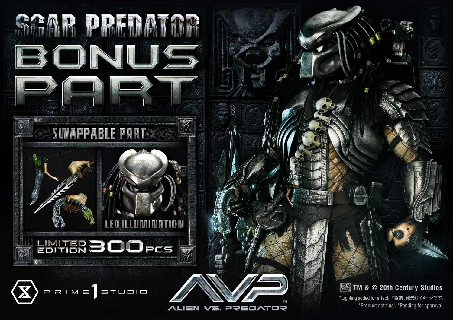 SCAR PREDATOR DX BONUS VERSION - ALIEN VS. PREDATOR (FILM) - MUSEUM MASTERLINE - 93 CM - PRIME 1 STUDIO - Imagen 3