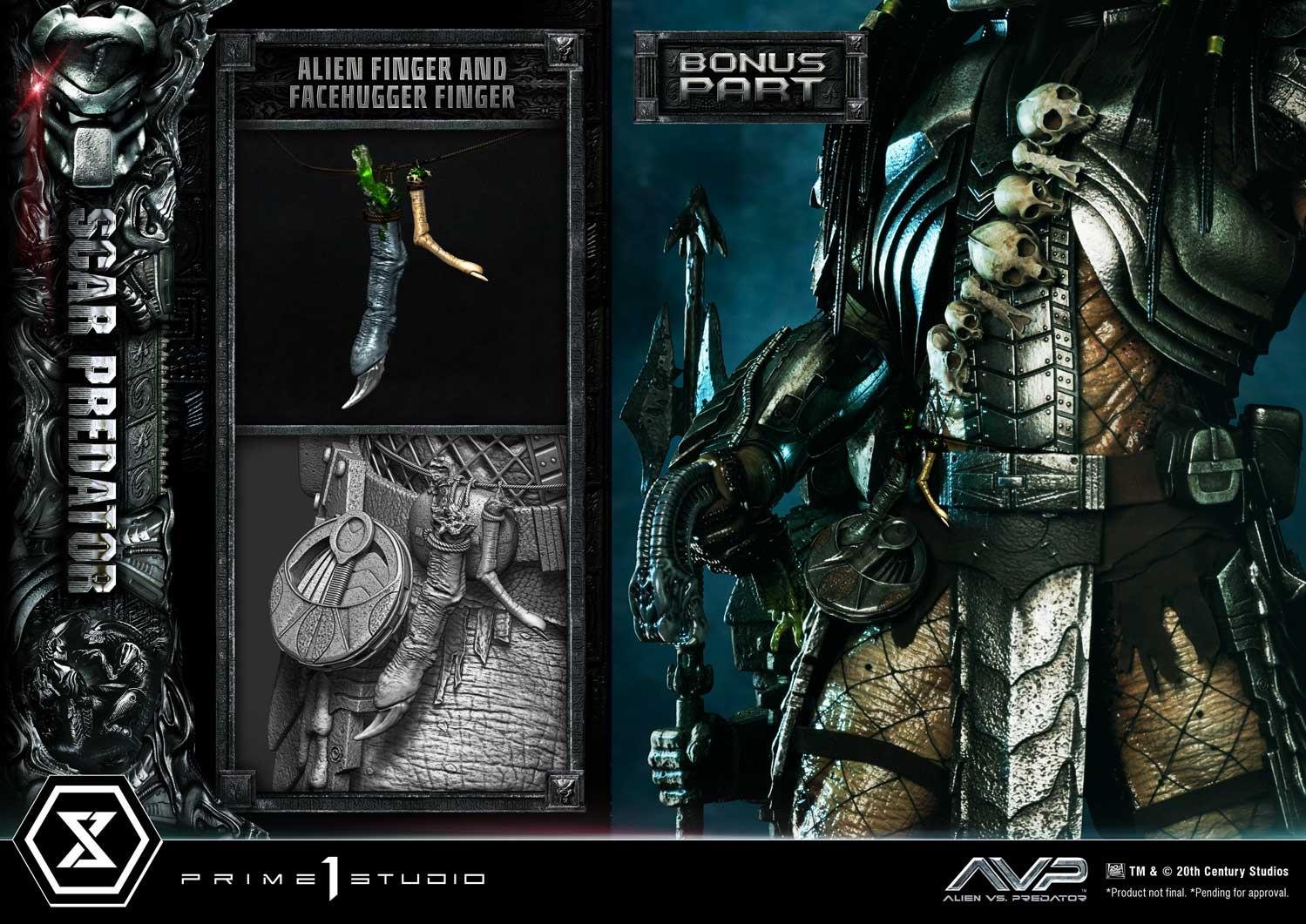 SCAR PREDATOR DX BONUS VERSION - ALIEN VS. PREDATOR (FILM) - MUSEUM MASTERLINE - 93 CM - PRIME 1 STUDIO - Imagen 8