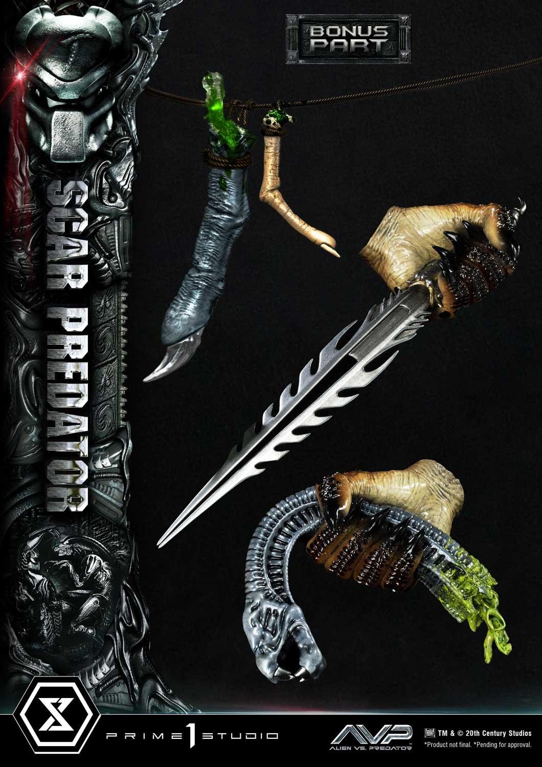 SCAR PREDATOR DX BONUS VERSION - ALIEN VS. PREDATOR (FILM) - MUSEUM MASTERLINE - 93 CM - PRIME 1 STUDIO - Imagen 9