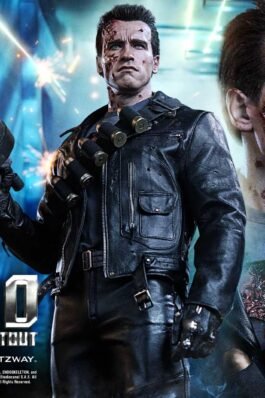 T-800 CYBERDYNE SHOOTOUT – TERMINATOR 2: JUDGMENT DAY (FILM) – PLATINUM MASTERLINE – 74 CM – PRIME 1 STUDIO