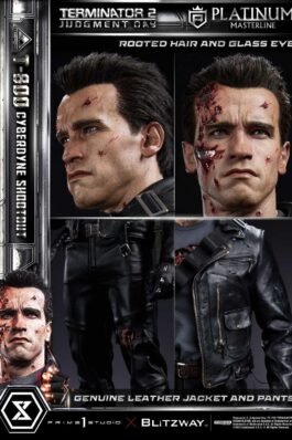 T-800 CYBERDYNE SHOOTOUT – TERMINATOR 2: JUDGMENT DAY (FILM) – PLATINUM MASTERLINE – 74 CM – PRIME 1 STUDIO