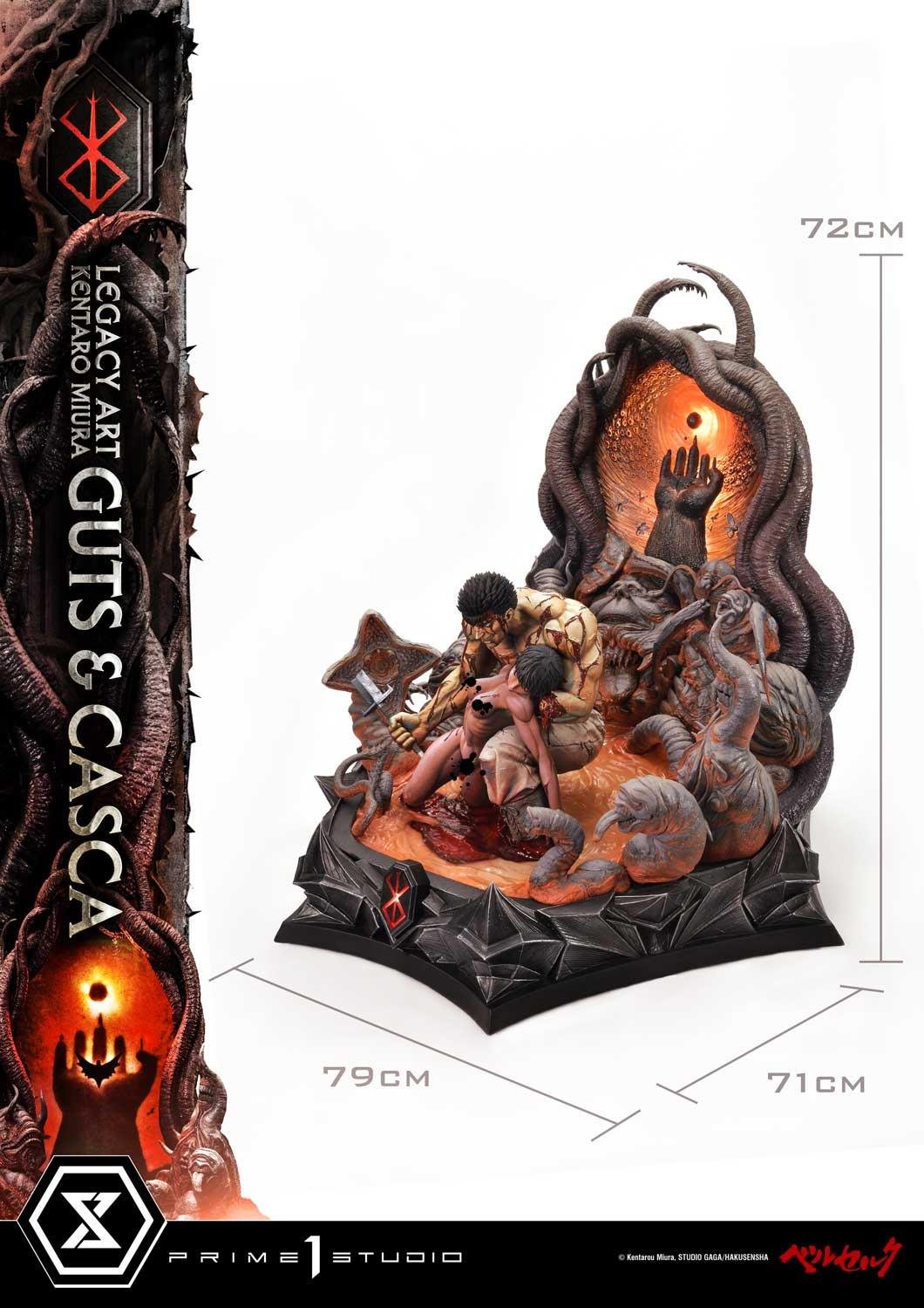 GUTS & CASCA - "KENTARO MIURA" - LEGACY ART - BERSERK - 72 CM - PRIME 1 STUDIO - Imagen 2