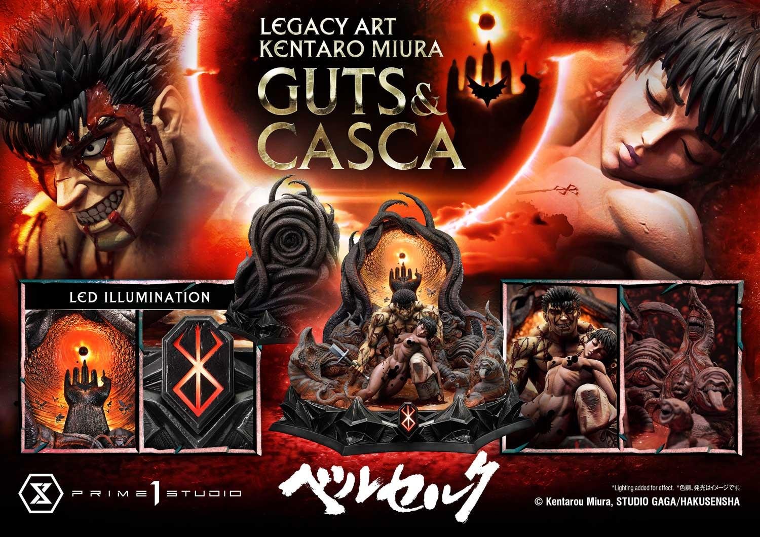 GUTS & CASCA - "KENTARO MIURA" - LEGACY ART - BERSERK - 72 CM - PRIME 1 STUDIO - Imagen 4