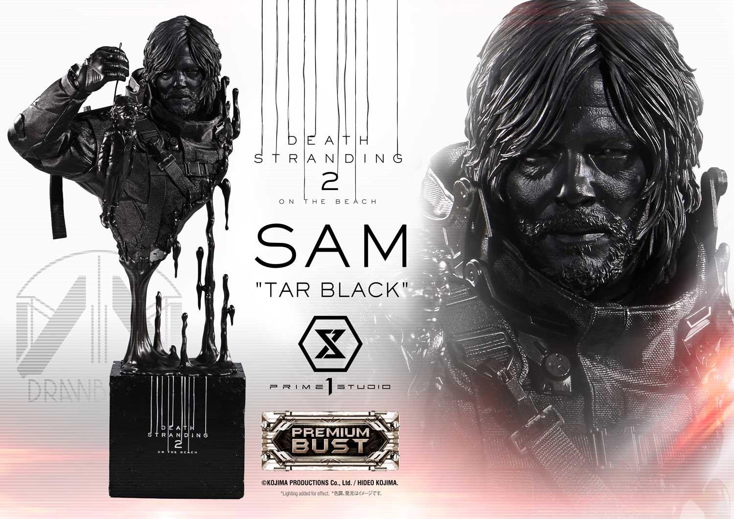 SAM TAR BLACK - DEATH STRANDING 2: ON THE BEACH - PREMIUM BUST - 44 CM - PRIME 1 STUDIO - Imagen 2