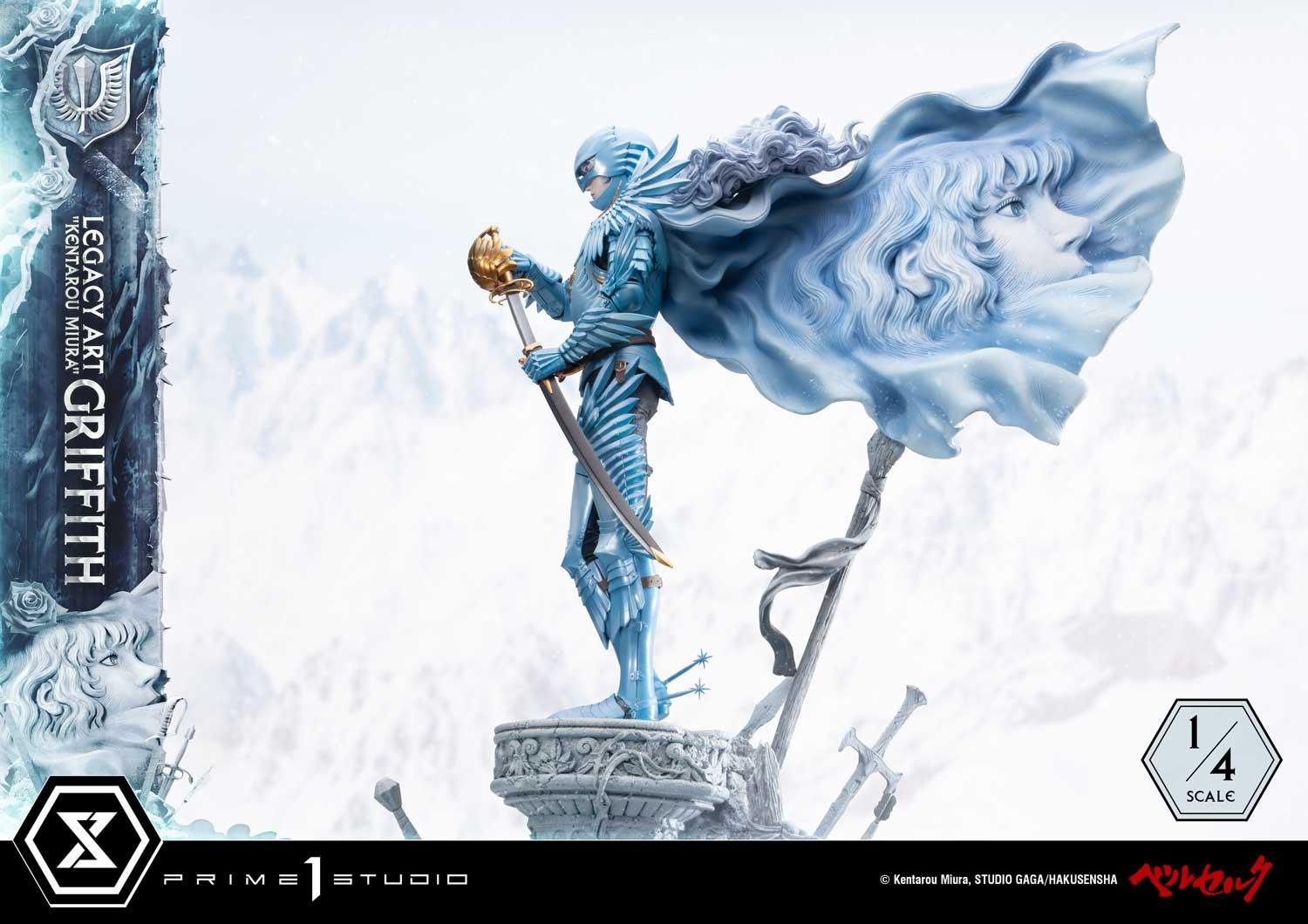 GRIFFITH 1/4 SCALE BONUS VERSION - "KENTARO MIURA" - LEGACY ART - BERSERK - 93 CM - PRIME 1 STUDIO - Imagen 10