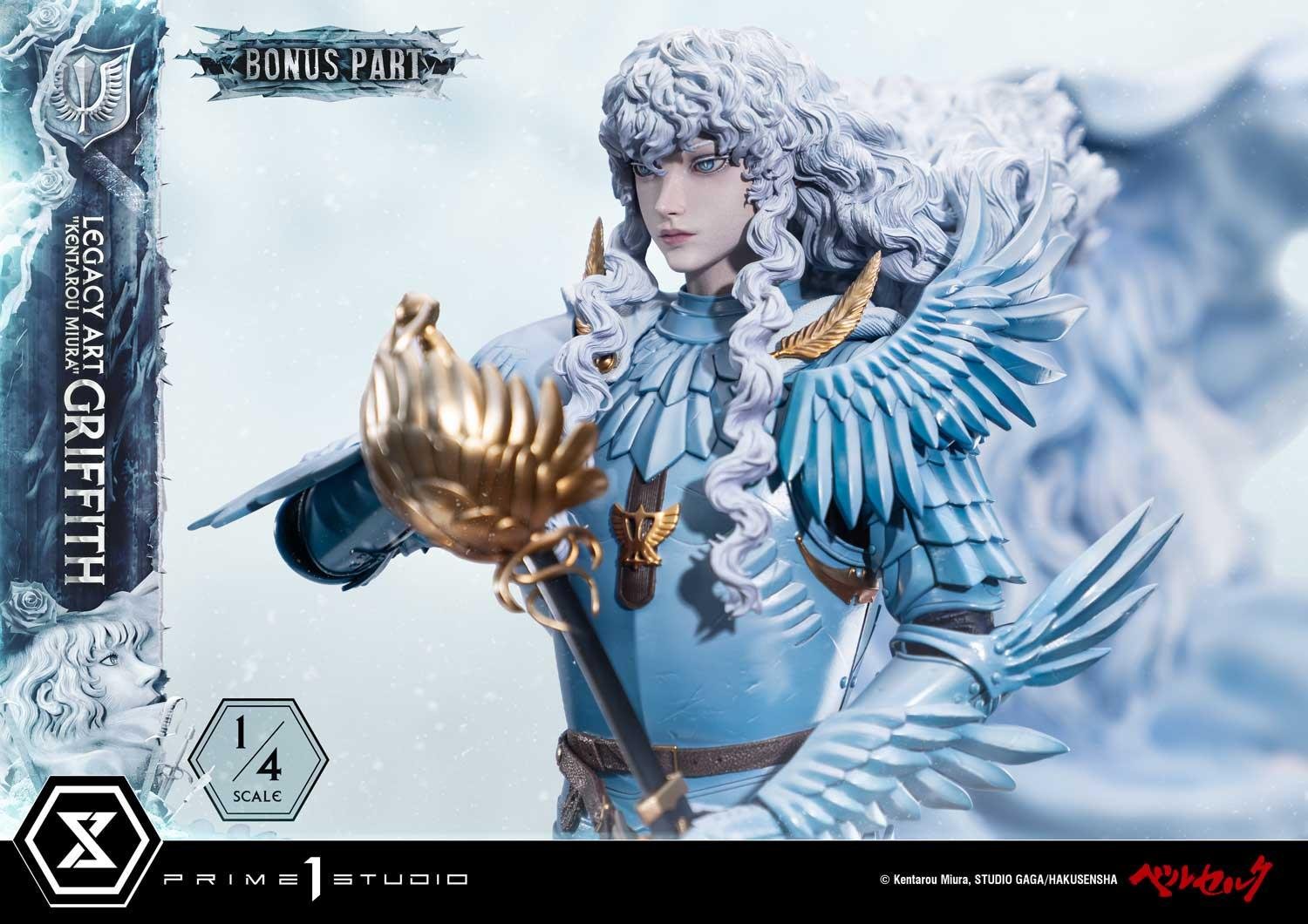 GRIFFITH 1/4 SCALE BONUS VERSION - "KENTARO MIURA" - LEGACY ART - BERSERK - 93 CM - PRIME 1 STUDIO - Imagen 6