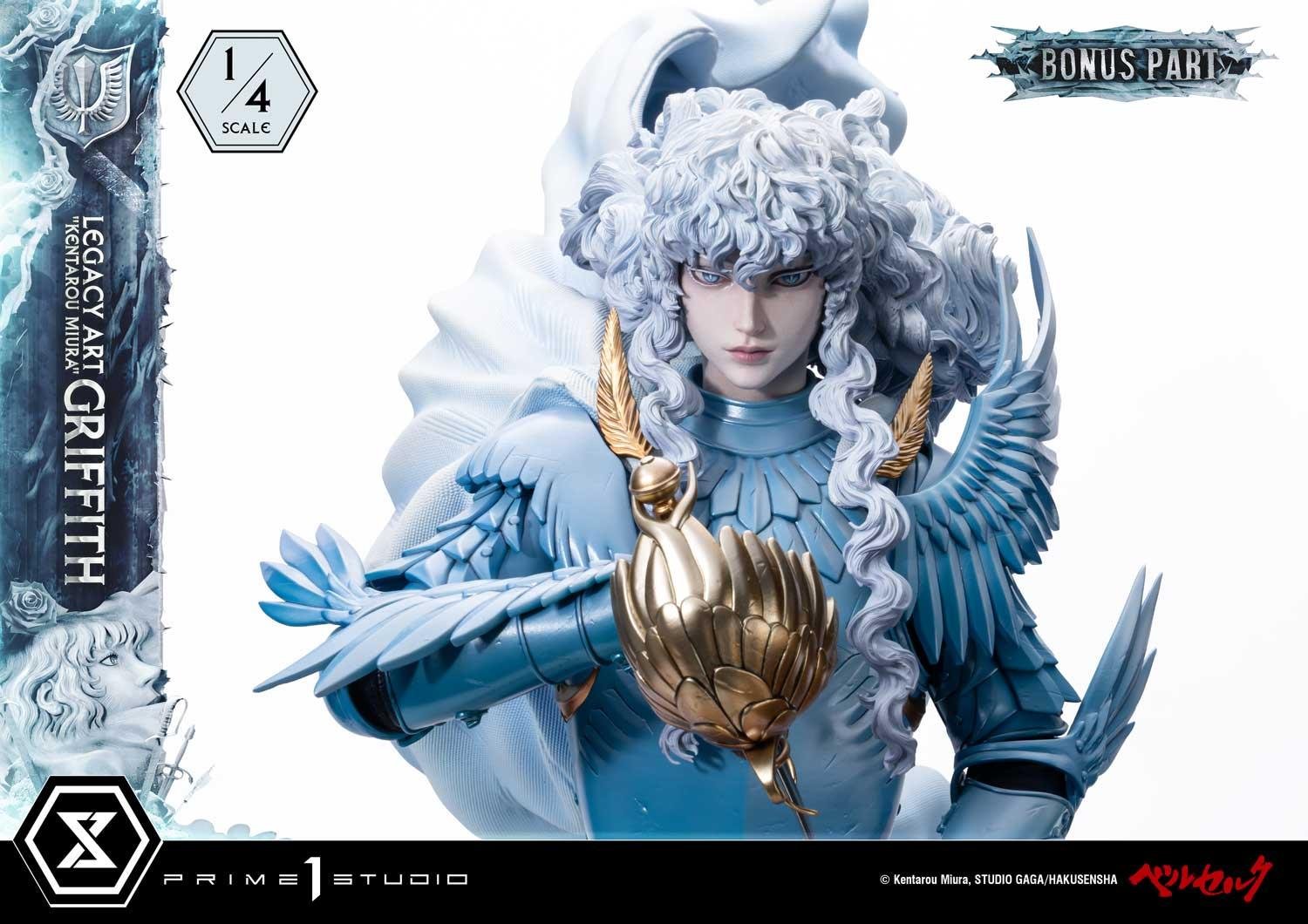 GRIFFITH 1/4 SCALE BONUS VERSION - "KENTARO MIURA" - LEGACY ART - BERSERK - 93 CM - PRIME 1 STUDIO - Imagen 7