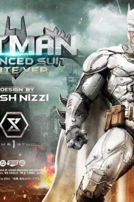 BATMAN ADVANCED SUIT WHITE VER. (DESIGN BY JOSH NIZZI) – JUSTICE LEAGUE (COMICS) – ULTIMATE MUSEUM MASTERLINE – 50 CM – PRIME 1 STUDIO