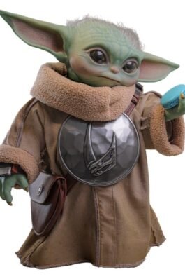 STAR WARS: THE MANDALORIAN & GROGU A ESCALA REAL GROGU – DISNEY – 1/1 – 38CM – HOT TOYS