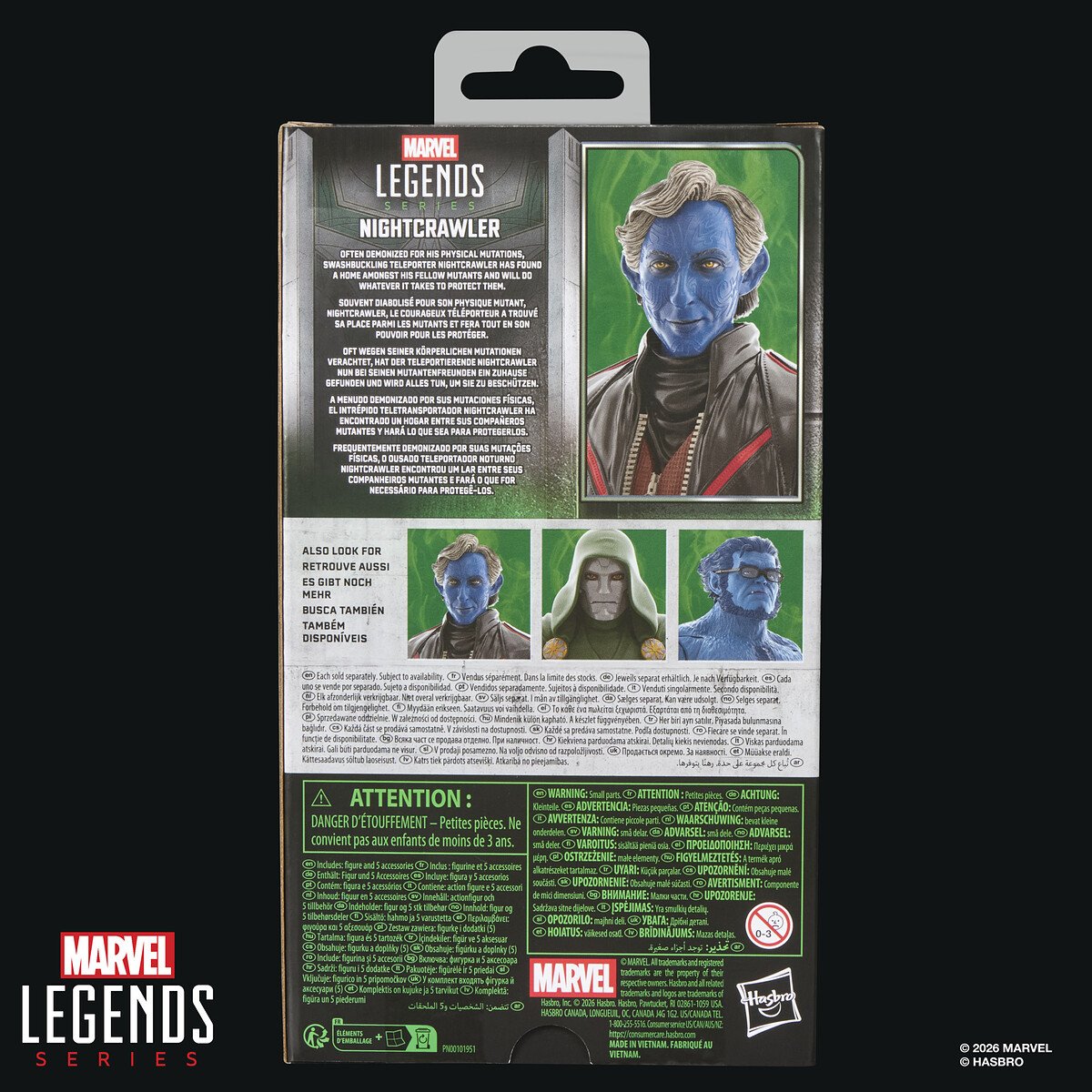NIGHTCRAWLER - MARVEL - MARVEL LEGENDS - FIGURA 15 CM - HASBRO - Imagen 5