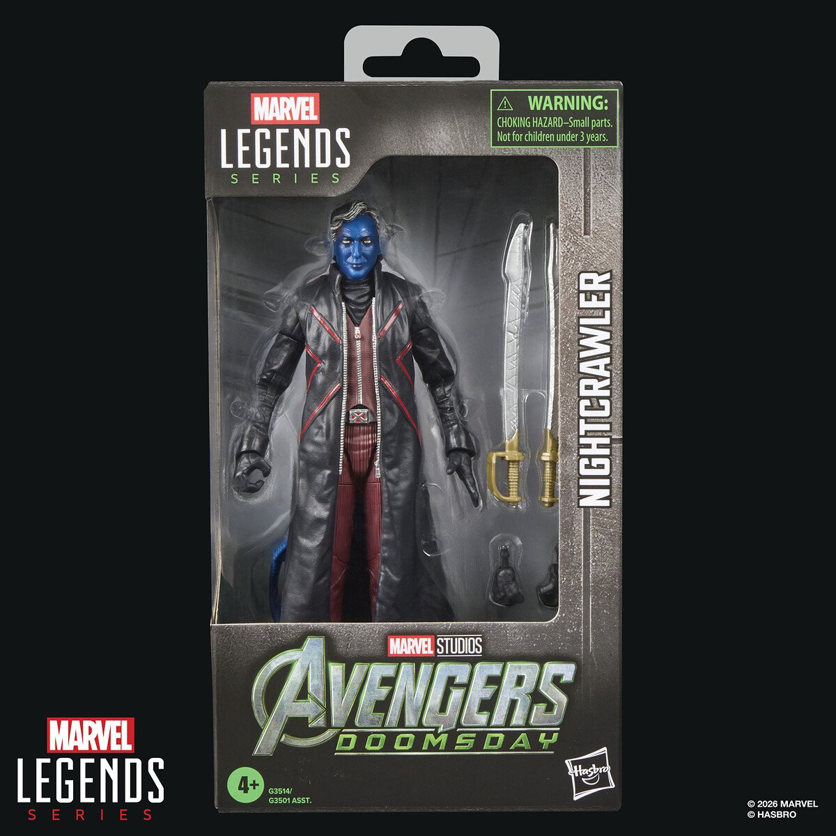 NIGHTCRAWLER - MARVEL - MARVEL LEGENDS - FIGURA 15 CM - HASBRO - Imagen 6