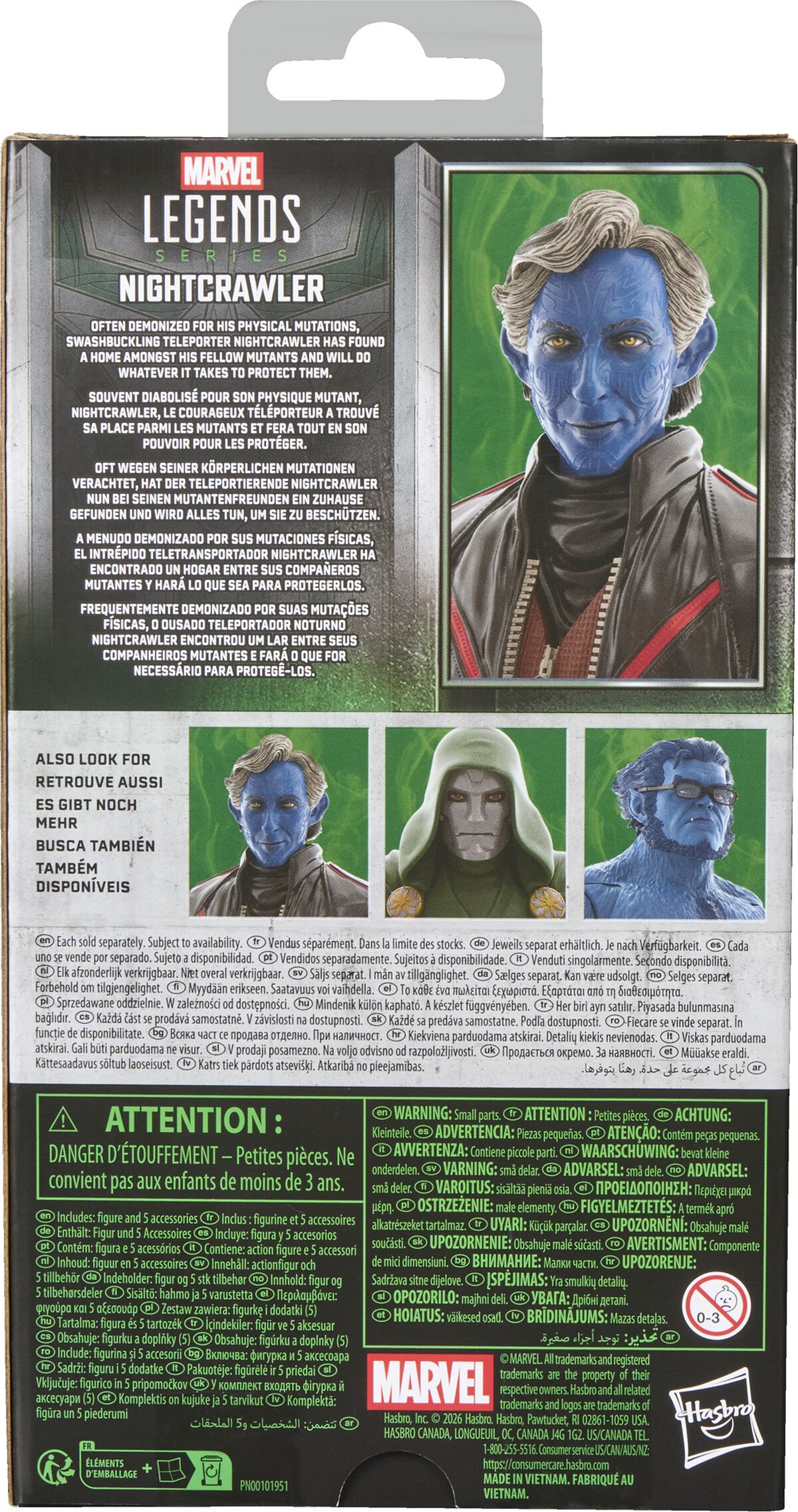 NIGHTCRAWLER - MARVEL - MARVEL LEGENDS - FIGURA 15 CM - HASBRO - Imagen 15