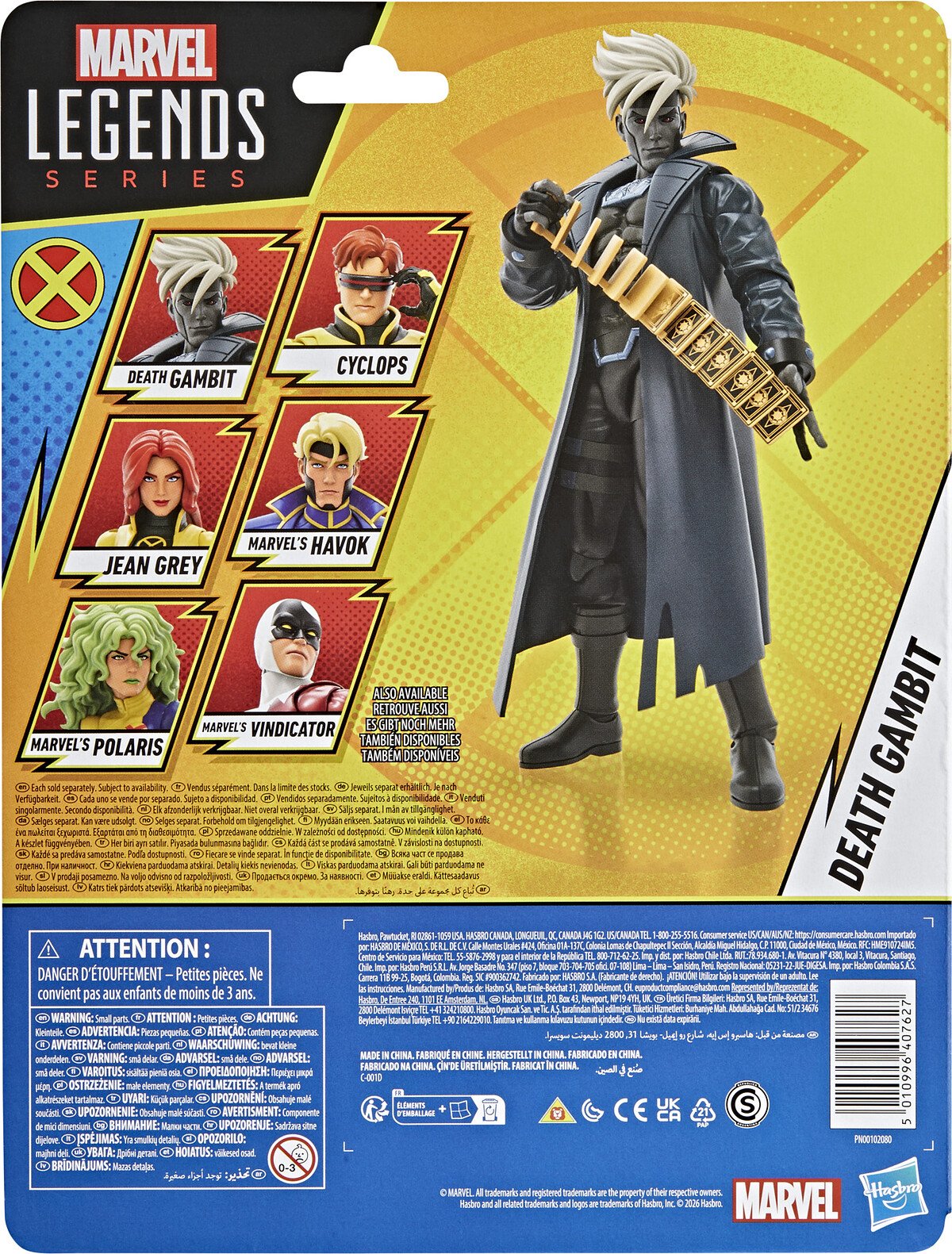 DEATH GAMBIT - MARVEL - MARVEL LEGENDS - FIGURA 15 CM - HASBRO - Imagen 4