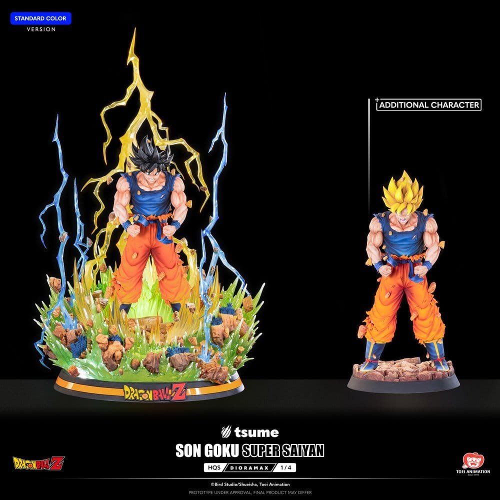Z HQS DIORAMAX SON GOKU SUPER SAIYAN - DRAGON BALL - FIGURA 1/4 - TSUME - Imagen 2