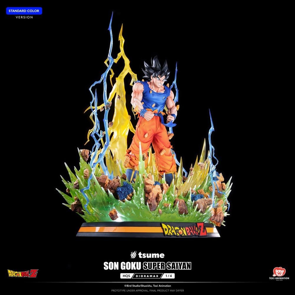 Z HQS DIORAMAX SON GOKU SUPER SAIYAN - DRAGON BALL - FIGURA 1/4 - TSUME - Imagen 6