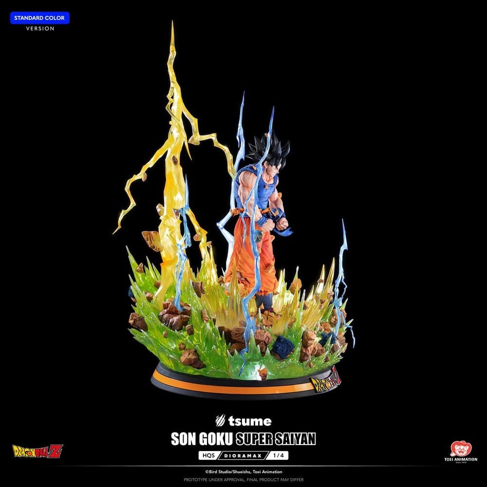 Z HQS DIORAMAX SON GOKU SUPER SAIYAN - DRAGON BALL - FIGURA 1/4 - TSUME - Imagen 9
