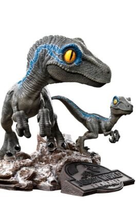 BLUE AND BETA – JURASSIC WORLD: DOMINION – JURASSIC WORLD – MINICO – IRON STUDIOS