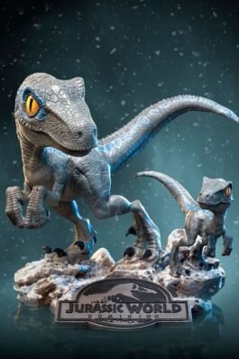 BLUE AND BETA – JURASSIC WORLD: DOMINION – JURASSIC WORLD – MINICO – IRON STUDIOS