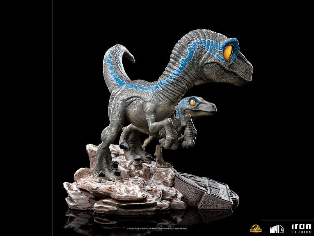 BLUE AND BETA - JURASSIC WORLD: DOMINION - JURASSIC WORLD - MINICO - IRON STUDIOS