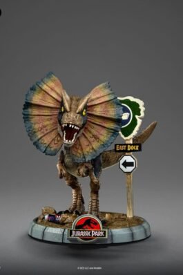 DILOPHOSAURUS – JURASSIC PARK – JURASSIC WORLD – MINICO – IRON STUDIOS