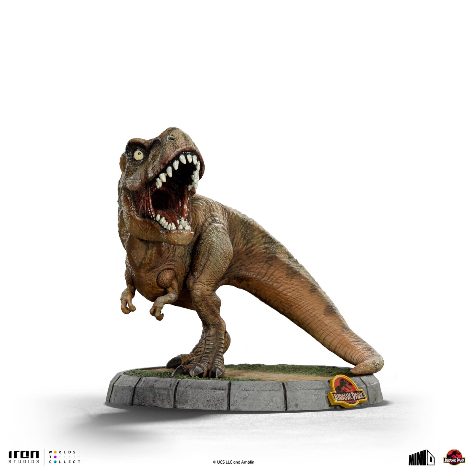 T-REX - JURASSIC PARK - JURASSIC WORLD - MINICO - IRON STUDIOS