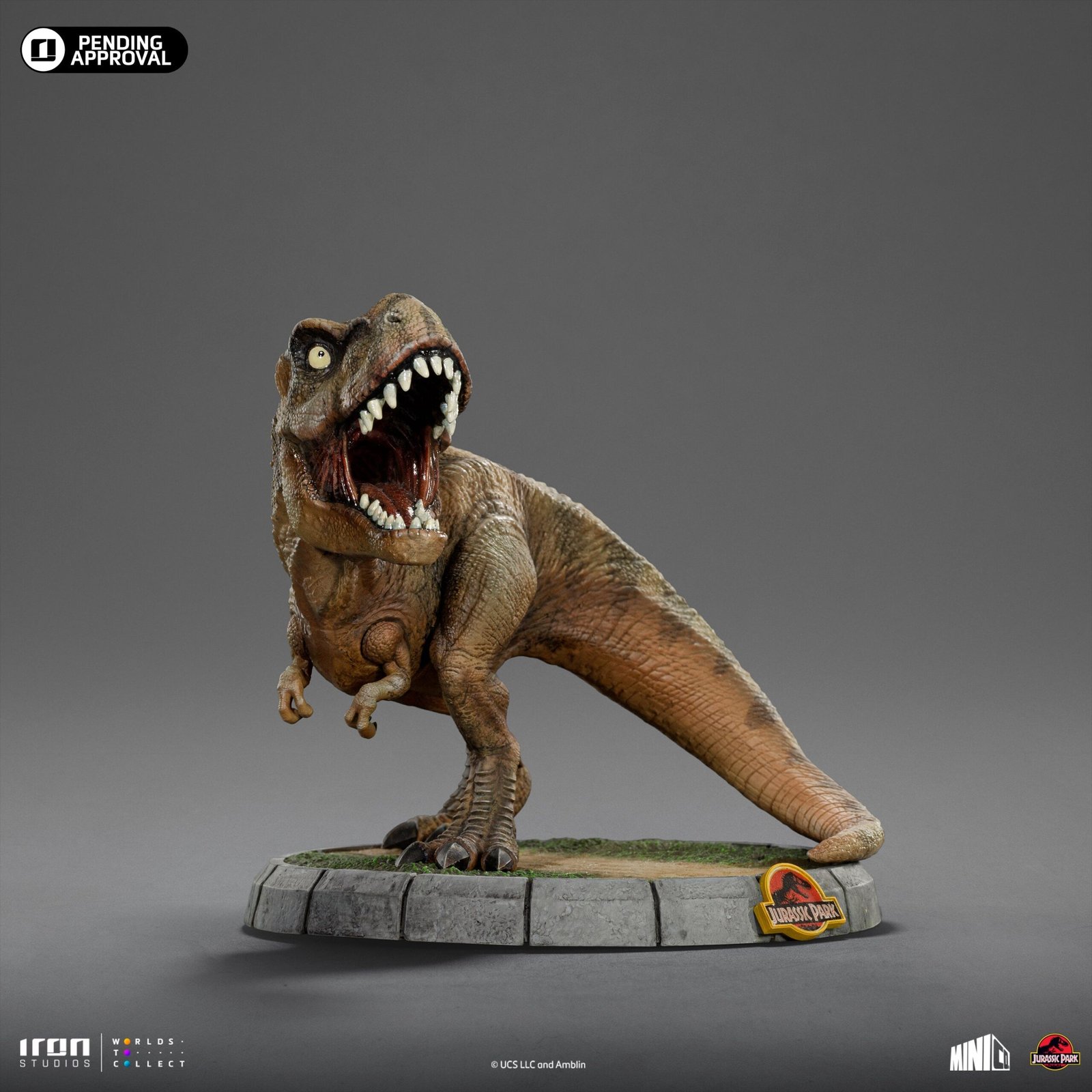 T-REX - JURASSIC PARK - JURASSIC WORLD - MINICO - IRON STUDIOS
