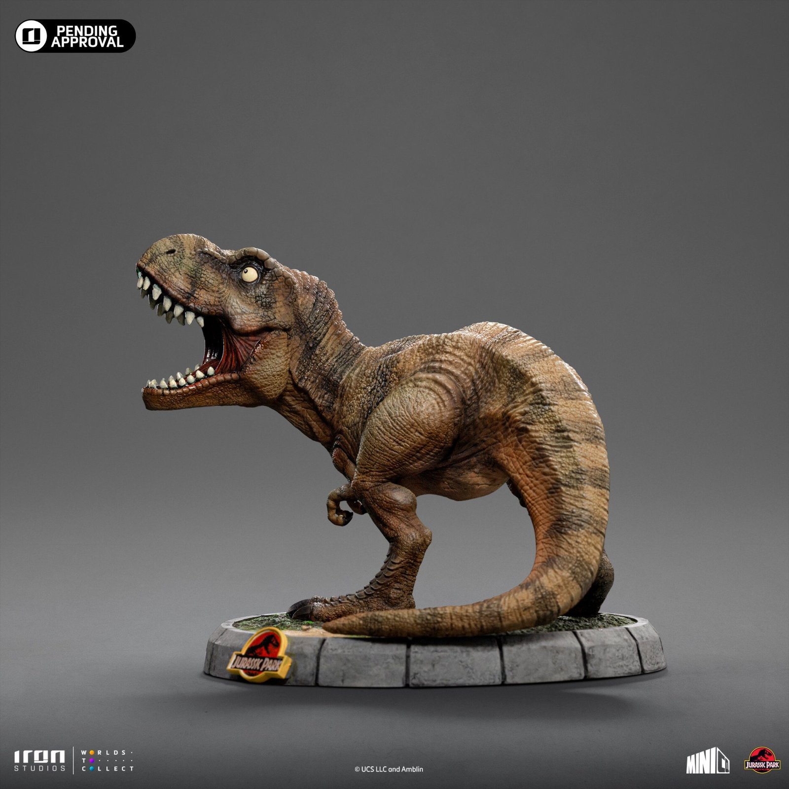 T-REX - JURASSIC PARK - JURASSIC WORLD - MINICO - IRON STUDIOS